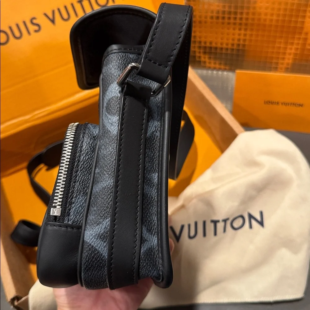 Authentic Louis Vuitton Monogram Pastel Nano Amazone Messenger Black
